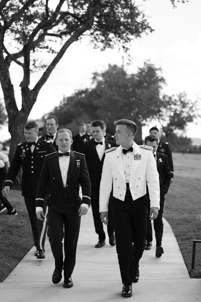 army dress uniform wedding