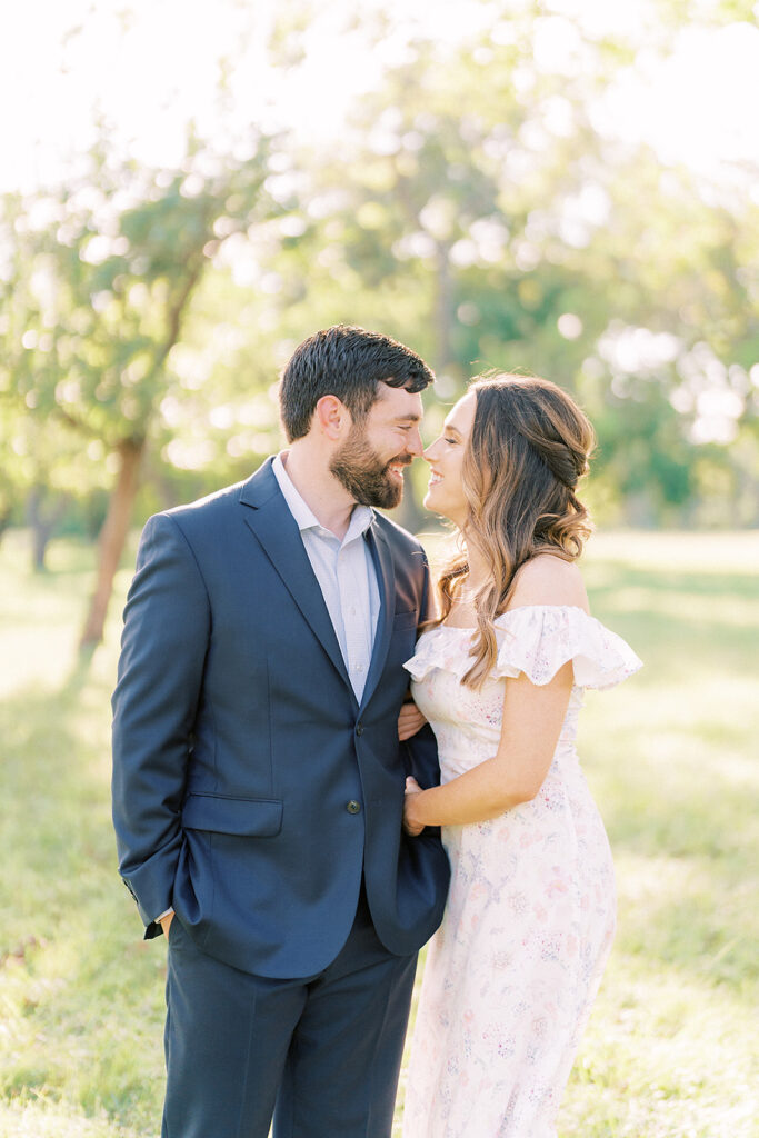 bright and airy engagement photographer