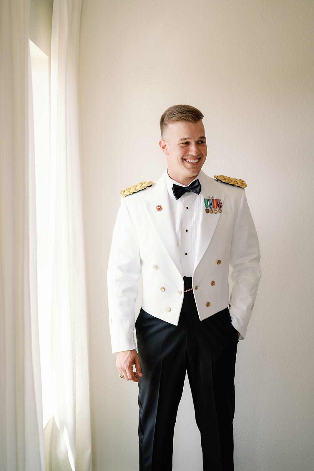 military wedding groom uniform