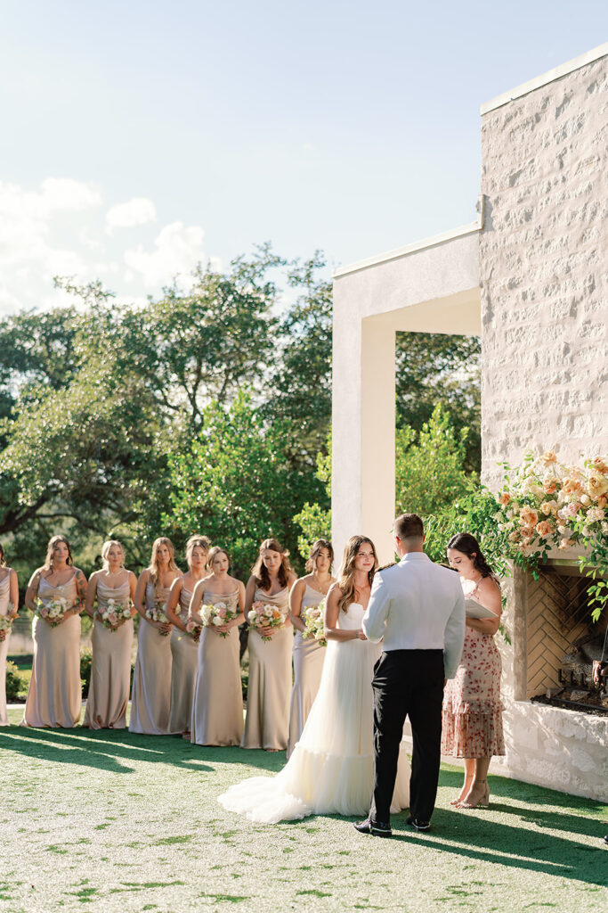 outdoor garden wedding in austin texas