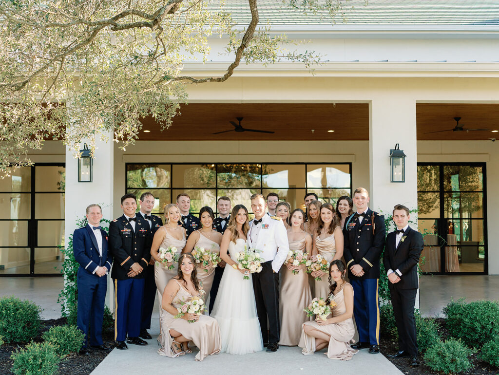 military wedding party in austin tx