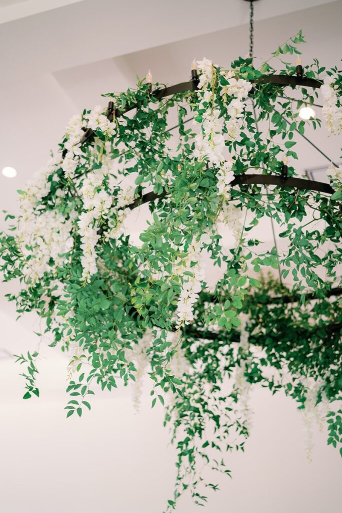 greenery chandelier inspiration at the arlo