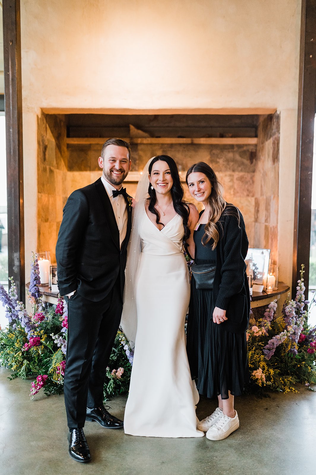 Austin wedding planner with bride and groom
