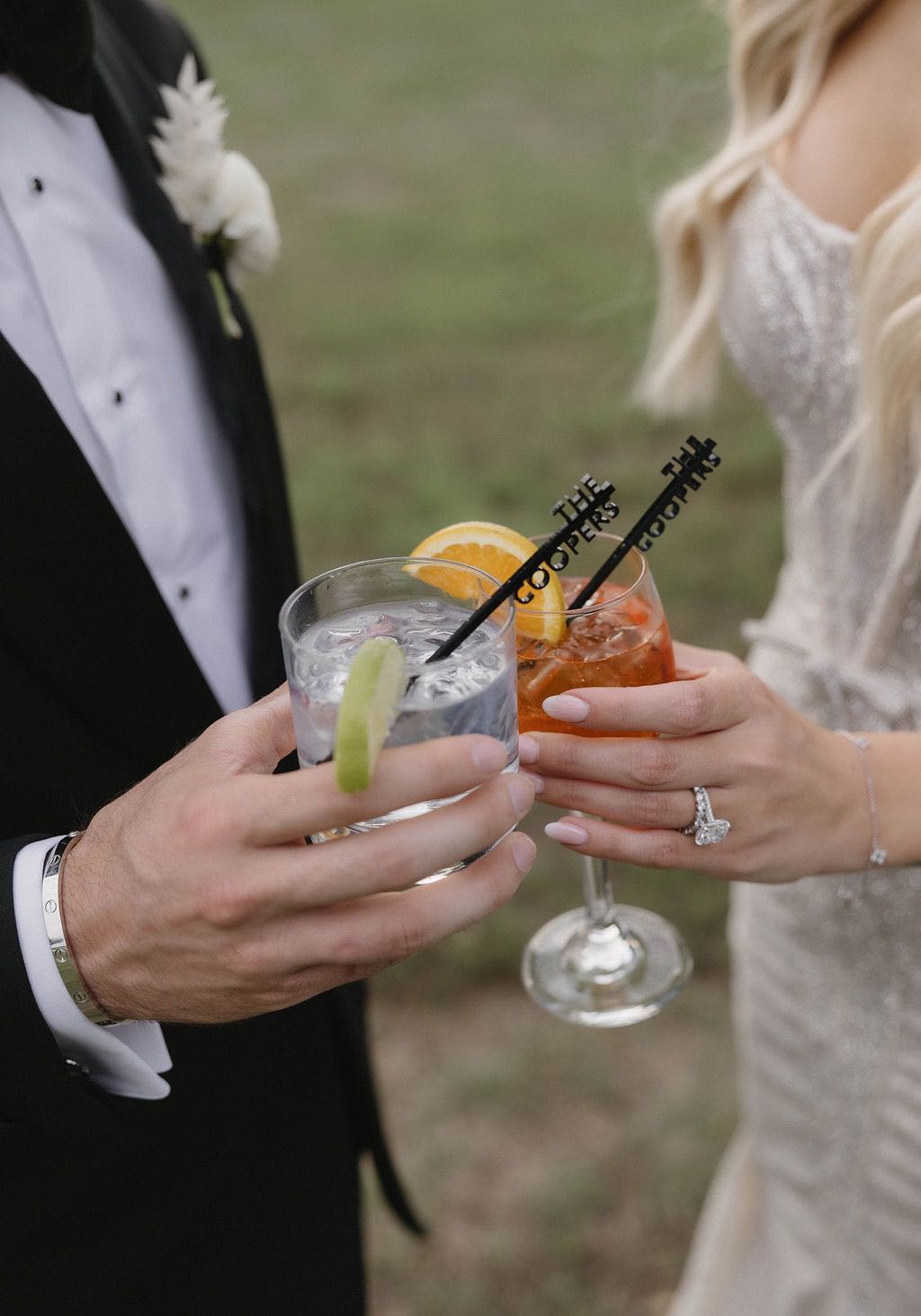 Custom wedding drink stirrers