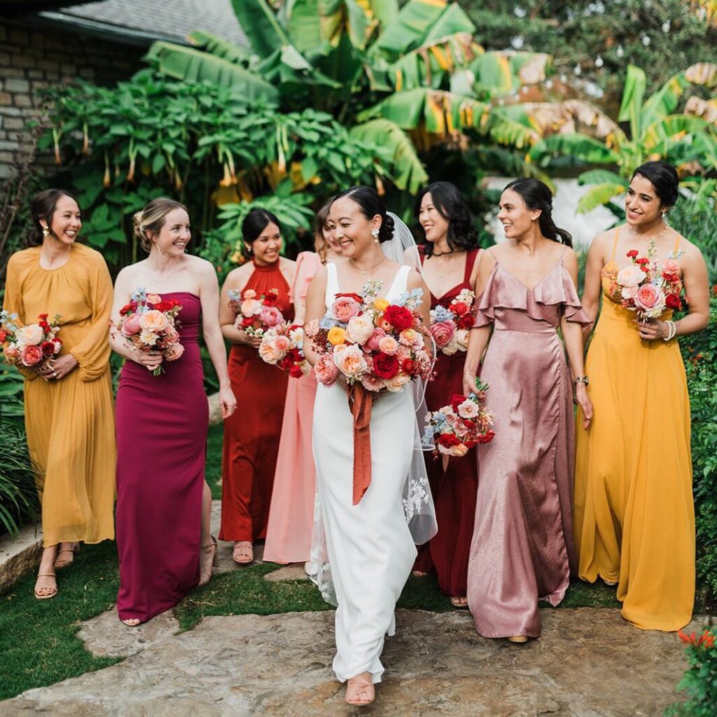 Mismatched Bridesmaid Dresses: A Guide - biancanichole.com