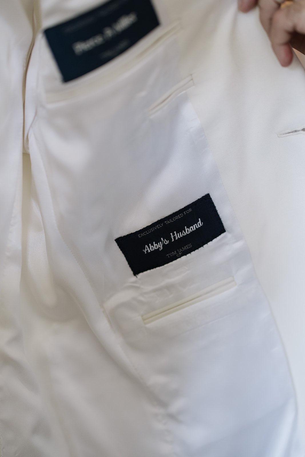 customized suit jacket for groom