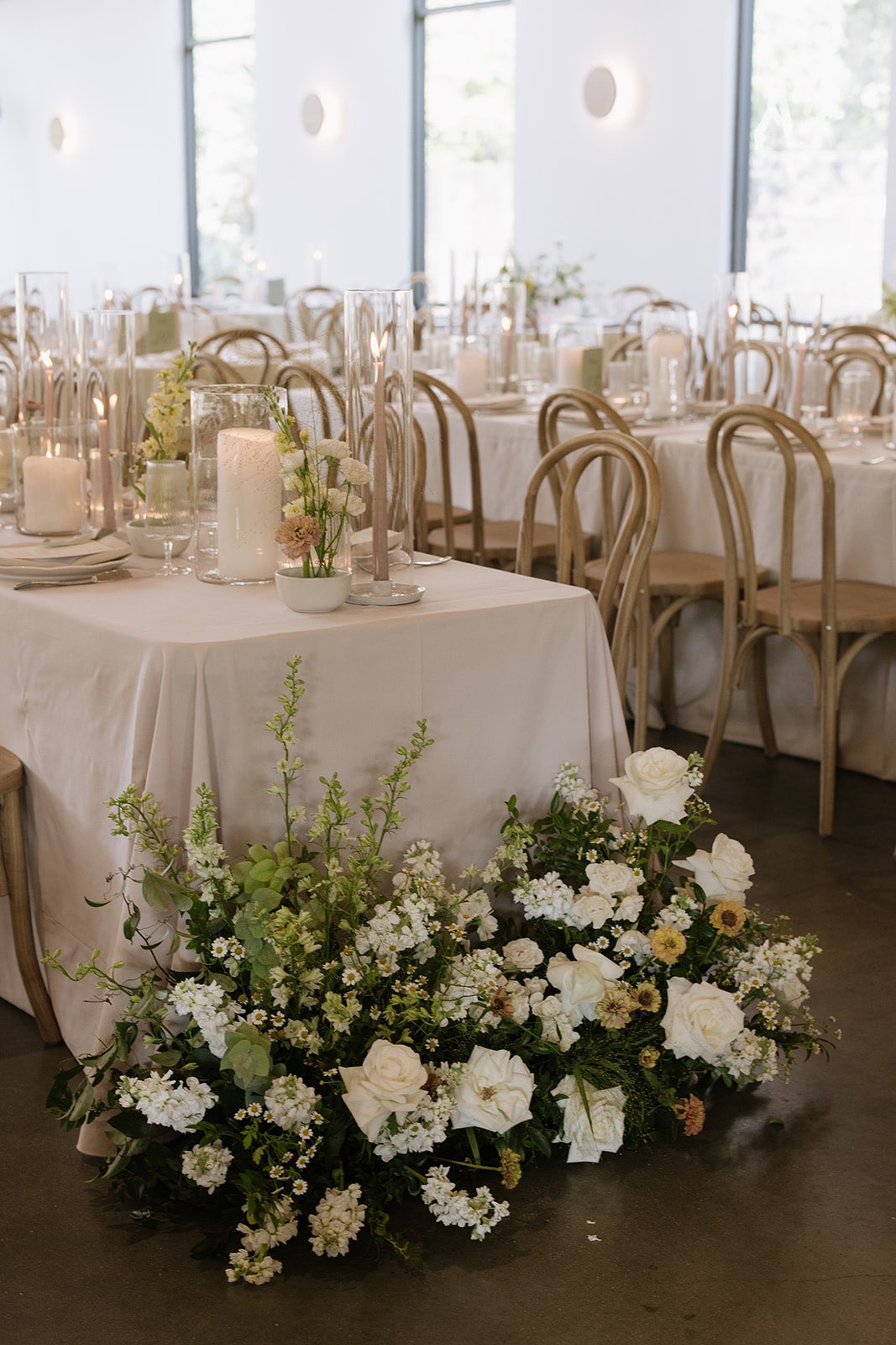 whimsical fall wedding reception decor