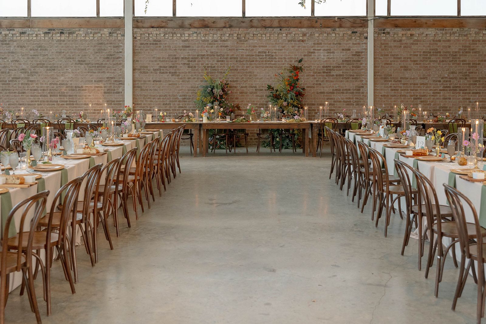 sophisticated garden wedding reception